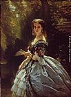 Franz Xavier Winterhalter Canvas Paintings - Princess Elizabeth Esperovna Belosselsky-Belosenky, Princess Troubetskoi